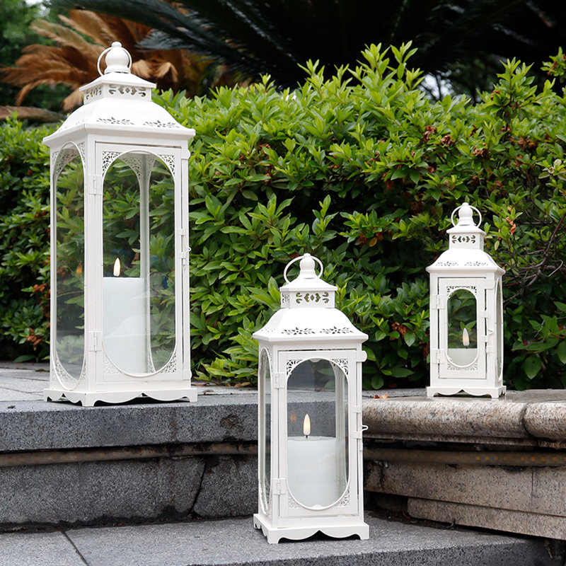 Ophelia & Co. 3PCS Vintage Candle Lanterns 10/14/19.5''H & Reviews